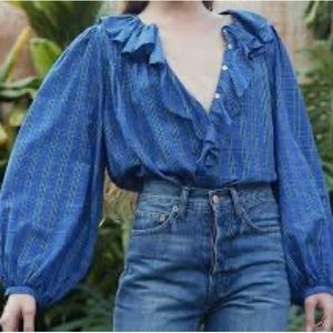 Doen Ellery Top size Medium in Park Lane Plaid